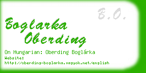 boglarka oberding business card
